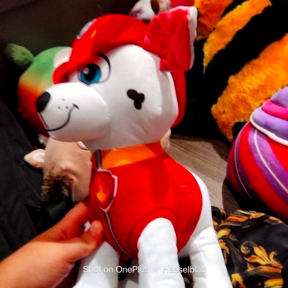 A pop a troll soft toy